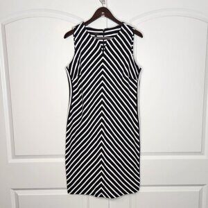 Talbots Nautical Breton Striped Shift Dress